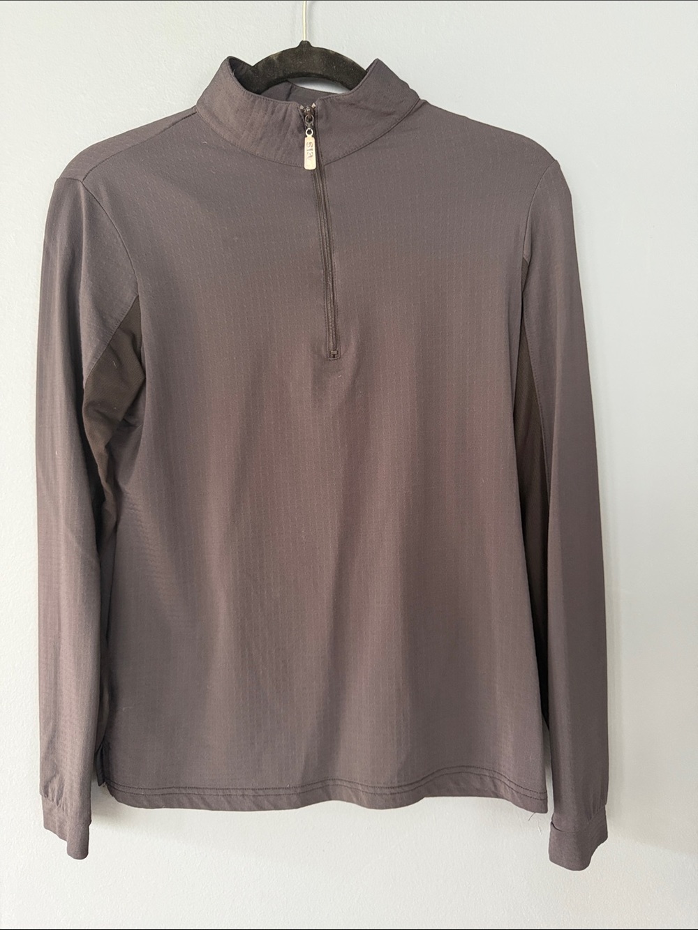 EIS Long Sleeve Black Quarter-Zip Sun Shirt - Medium
